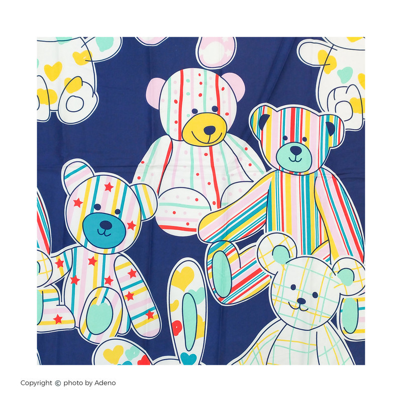 ملحفه آدنو مدل Ted کد IR85 یک نفره سایز 100x150 سانتی متر