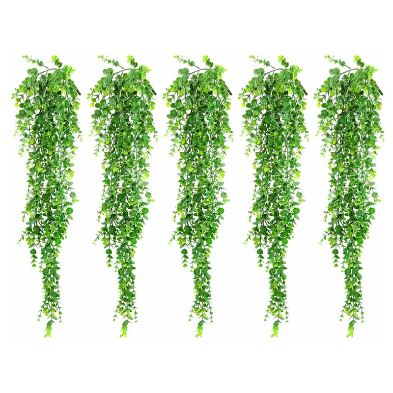 گل مصنوعی آویز اکالیپتوس، بسته 5 عددی، ابعاد 20x20x50 سانتی‌متر، وزن 150 گرم
