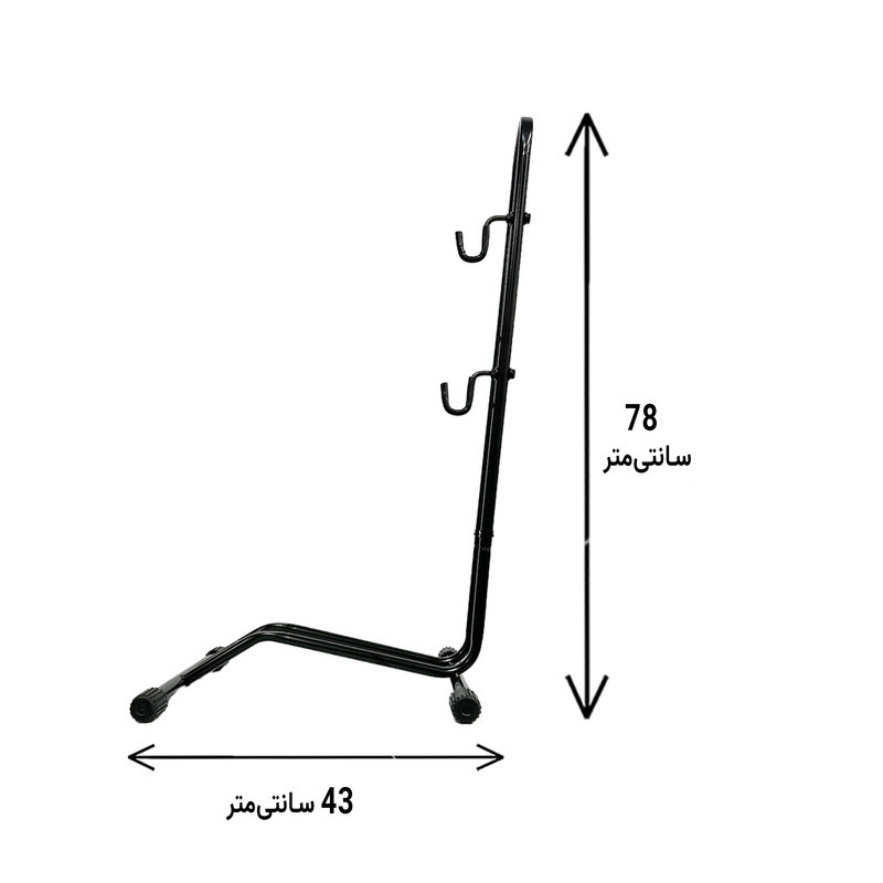 استند نگهدارنده دوچرخه مدل زمینی به همراه قلاب تعمیر
