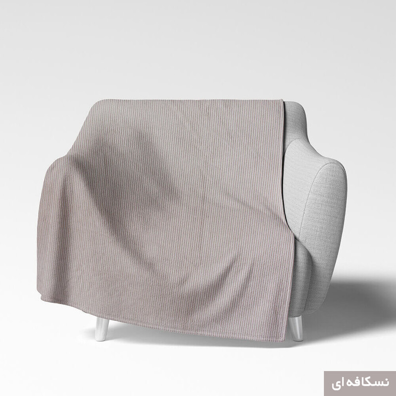 شال مبل شاران هوم مدل مخملی طرح راه راه سایز 400×170 سانتی متر