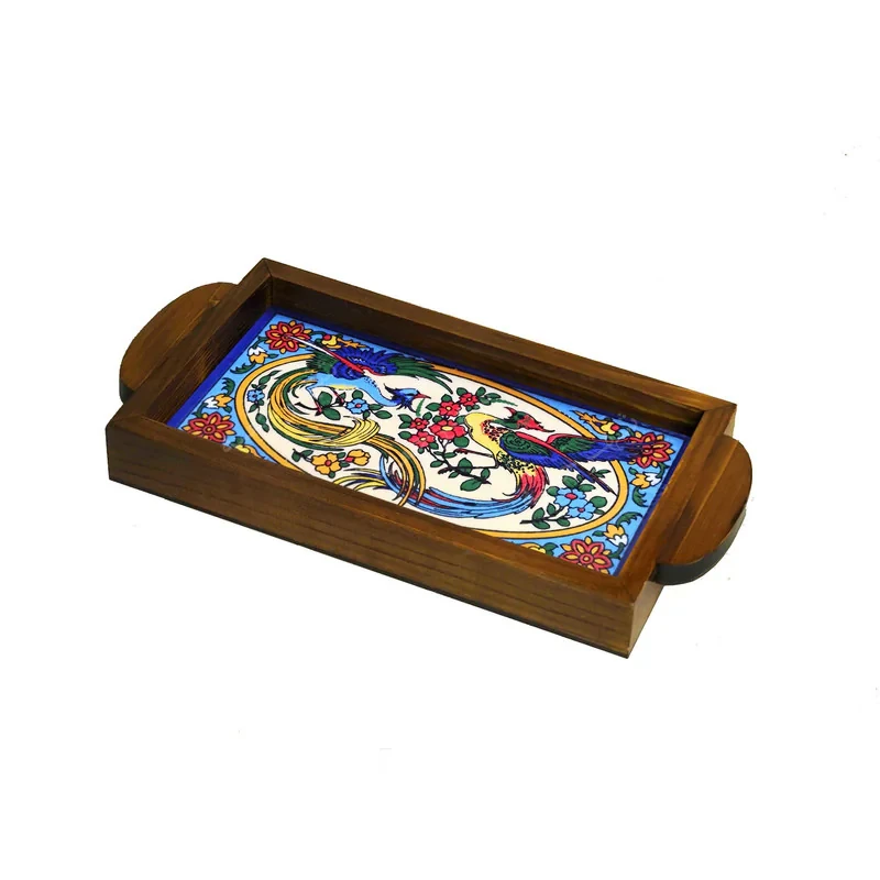 سینی دسته‌دار مدل A1*2*22 سایز 25×12 سانتی‌متر