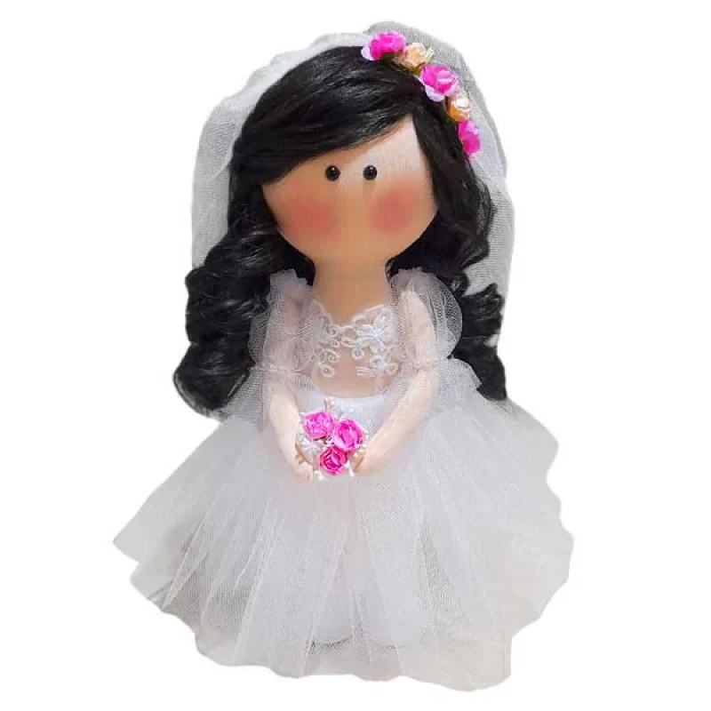 عروسک طرح روسی مدل عروس کد dg01 ارتفاع 30 سانتی متر