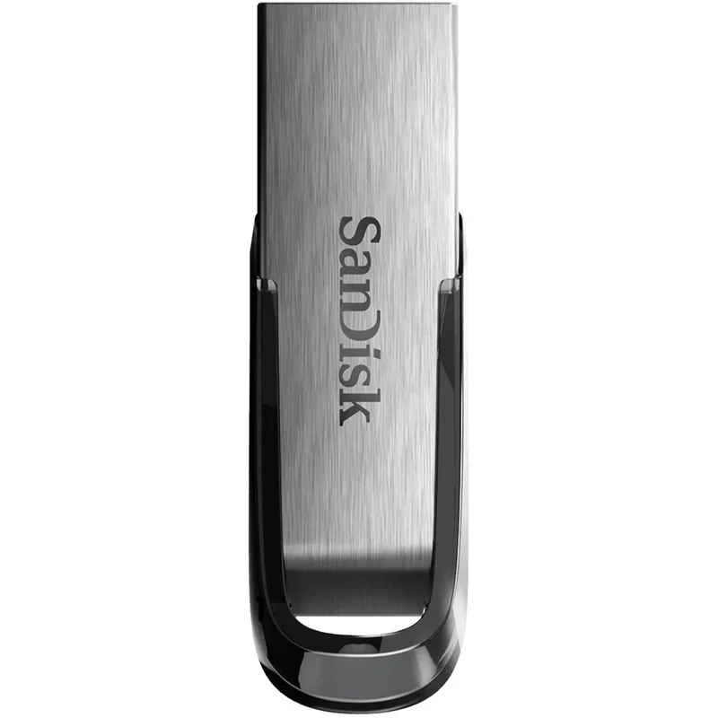فلش مموری سن دیسک مدل Ultra Flair CZ73 ظرفیت 16 گیگابایت با بدنه فلزی، پورت USB 3.0، سازگار با USB 2.0 و قابلیت رمزگذاری فایل‌ها