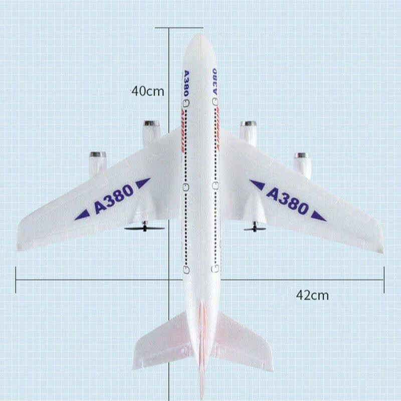 هواپیما بازی کنترلی ناب سل مدل مسافربری شارژی ایرباس کد AIRCRAFT AIRBUS A380  با قابلیت پرواز