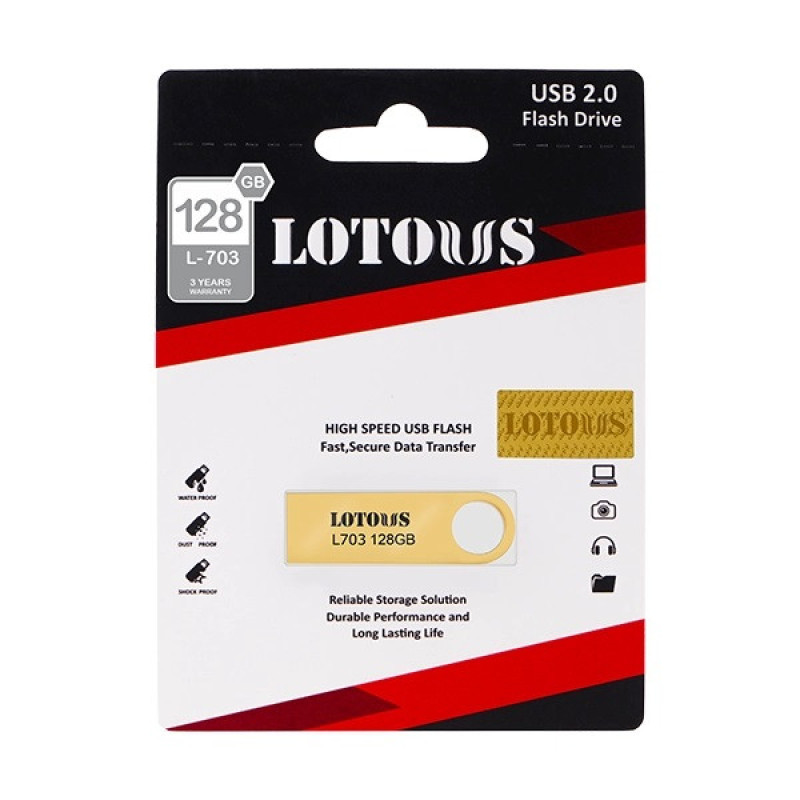 فلش مموری لوتوس مدل L703 ظرفیت 128 گیگابایت با رابطUSB