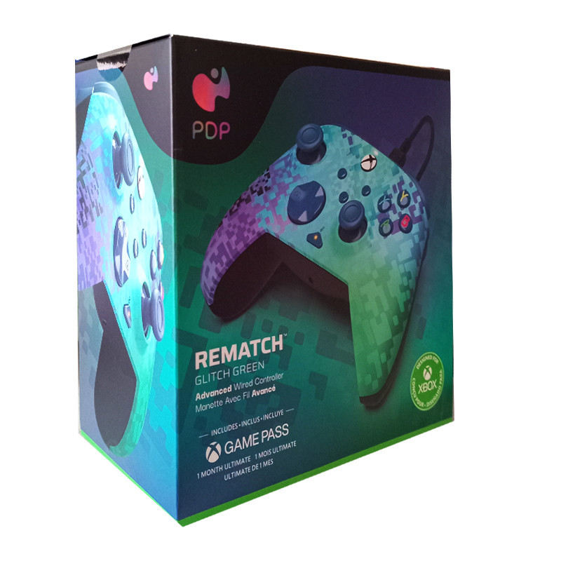 دسته بازی ایکس باکس PDP مدل REMATCH Glitch Green