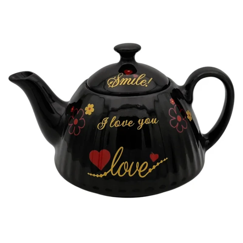 قوری مدل صدفی کد 11114xlove گنجایش 850 میلی لیتر