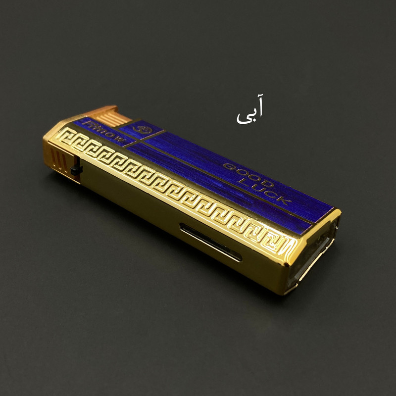 فندک گازی گودلاک مدل دکمه ای طرح چوب کد DKD-2047