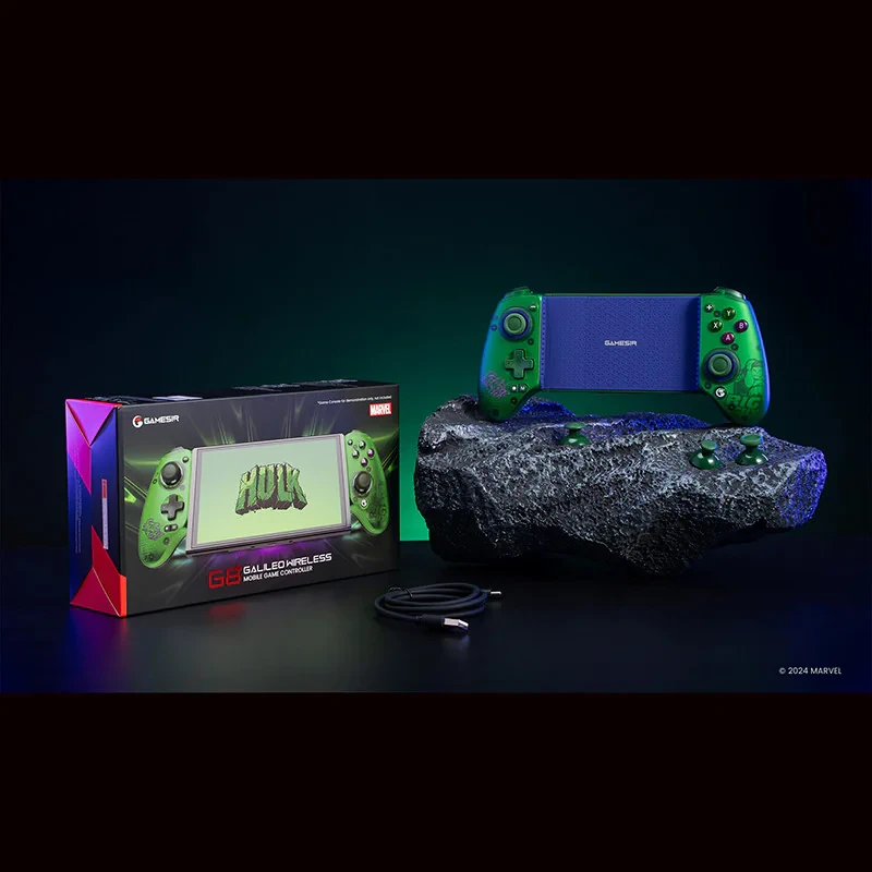 دسته بازی گیمسر مدل G8+ GALILEO WIRELESS طرح HULK