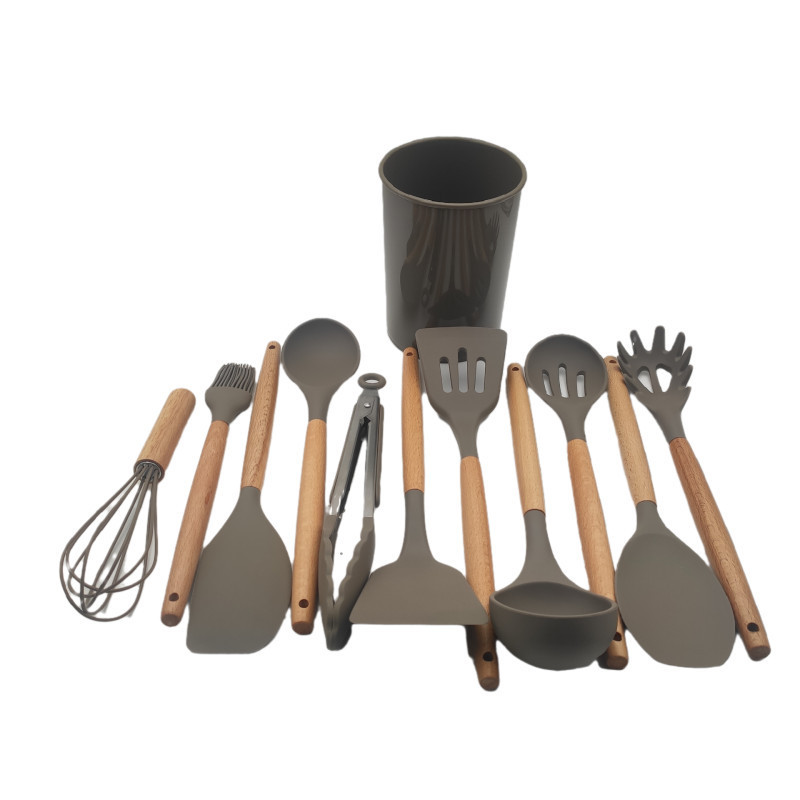 سرویس کفگیر و ملاقه 12 پارچه مدل کیچن ست silicone