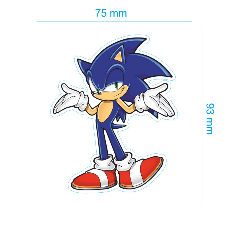 برچسب بدنه موتور سیکلت طرح سونیک SONIC کد 1
