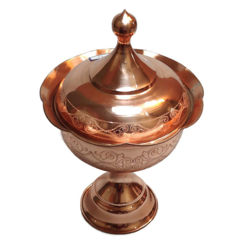 شکلات خوری مسی مدل لب چین لیزری کد ZH332.2