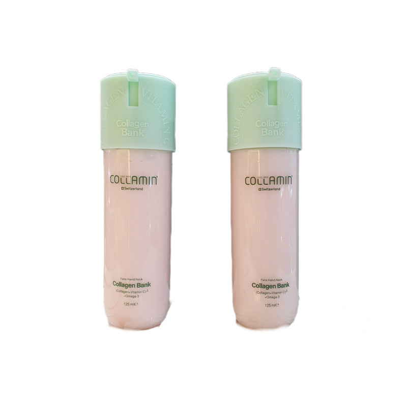کرم مرطوب‌کننده گردن، صورت کلامین مدل Collagen bank مناسب برای انواع پوست حجم ۱۲۵ میلی‌لیتر مجموعه 2 عددی