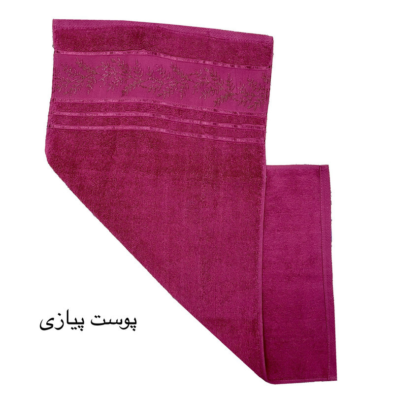 حوله دست و  صورت هنرمند مدل شاخه سایز 40x80 سانتی متر