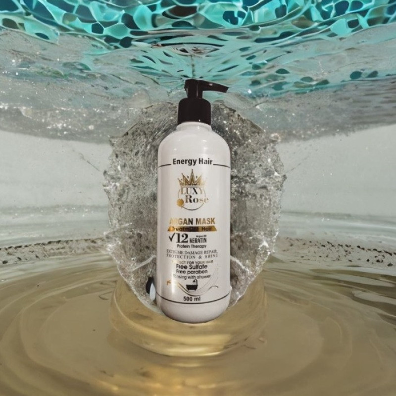 ماسک مو لوکسی رز مدل Energy Hair حجم 500 میلی لیتر