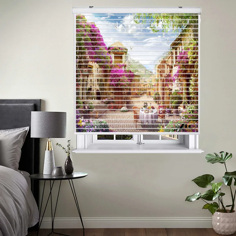 پرده زبرا زیو مدل L-5074 سایز 150x150 سانتی متر