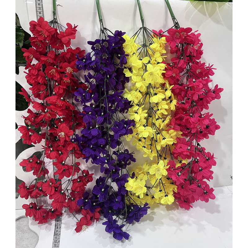 گل مصنوعی آویز مدل تیارا، ابعاد 10×10×60 سانتی‌متر، وزن 100 گرم