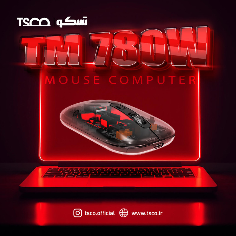 ماوس بی سیم تسکو مدل TM 780W