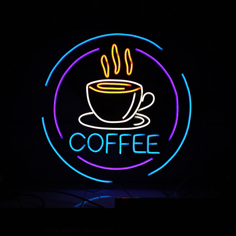 چراغ نئونی طرح coffee کد CO2025