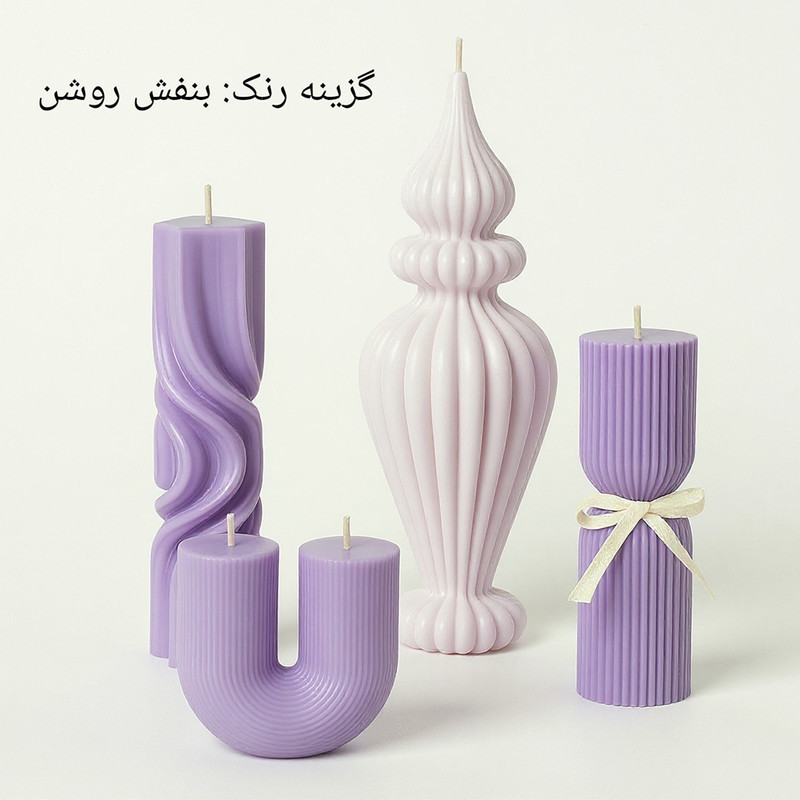 شمع استوانه بدون بو مدل PD145 زمان اتمام 100 ساعت بسته 4 عددی