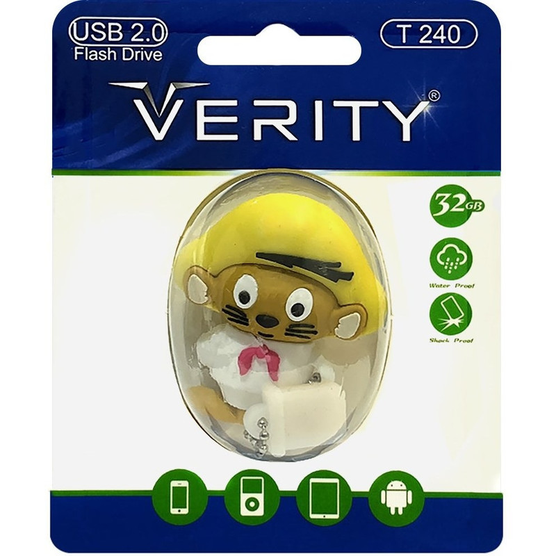 فلش مموری وریتی مدل T240 ظرفیت 64 گیگابایت با رابط USB 2.0