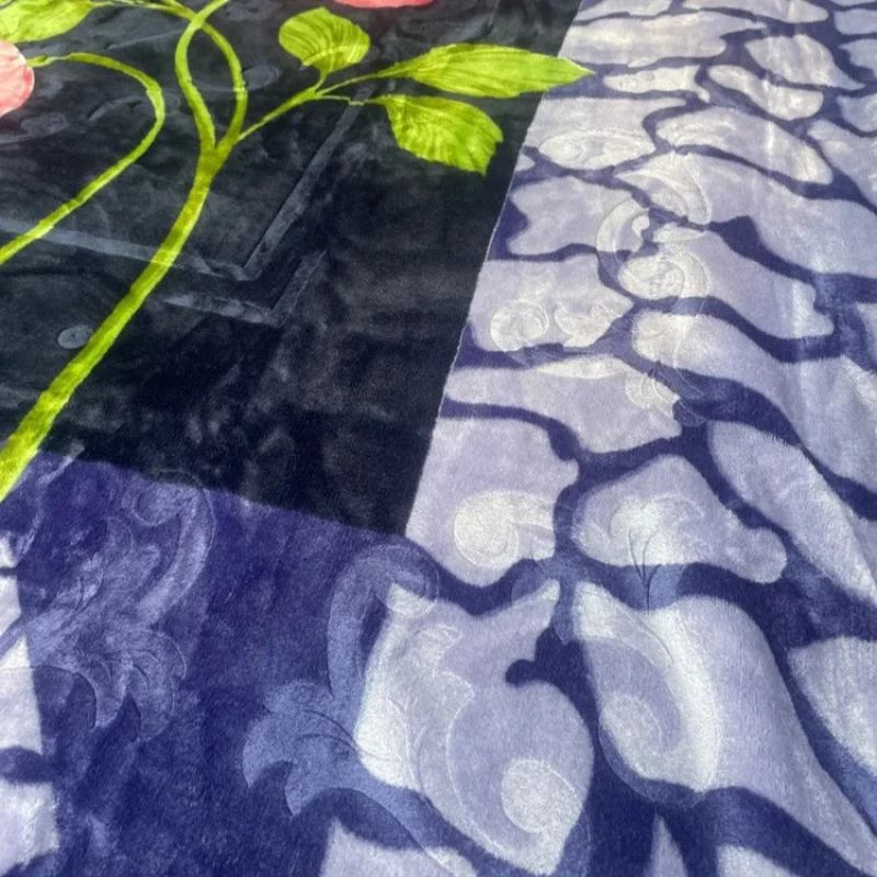 پتو 2 نفره نرمینه بافت مدل نسیم کد 62 سایز 230x210 سانتی‌متر