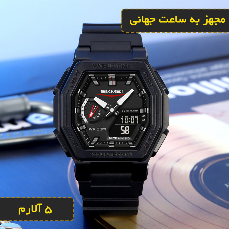ساعت مچی دیجیتال مردانه اسکمی مدل 2438 BK