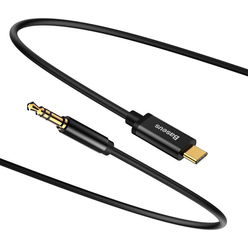 کابل تبدیل USB-C به AUX باسئوس مدل CAM01 طول 1.2 متر
