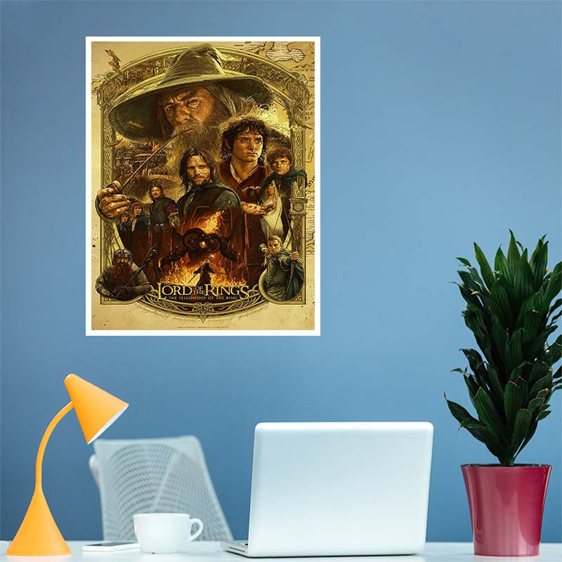 پوستر کارنيکا طرح ارباب حلقه‌ها Lord of the Rings کد 99950 مجموعه 8 عددی