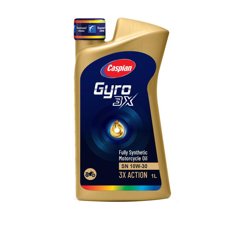 روغن موتورسیکلت کاسپین مدل SN-10W-30 حجم 1 لیتر