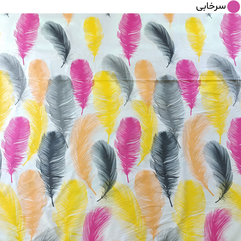 ملحفه تشک مهمان سندس مدل پر کد ّF919 یکنفره سایز 195x90 سانتی متر