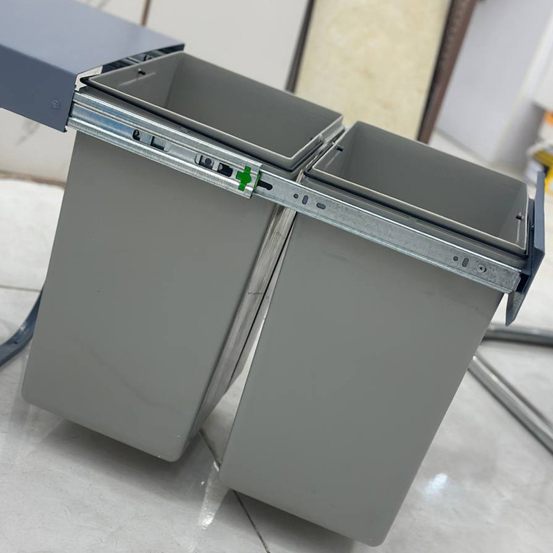 سطل زباله کابینتی مدل دوقلو 25 لیتری