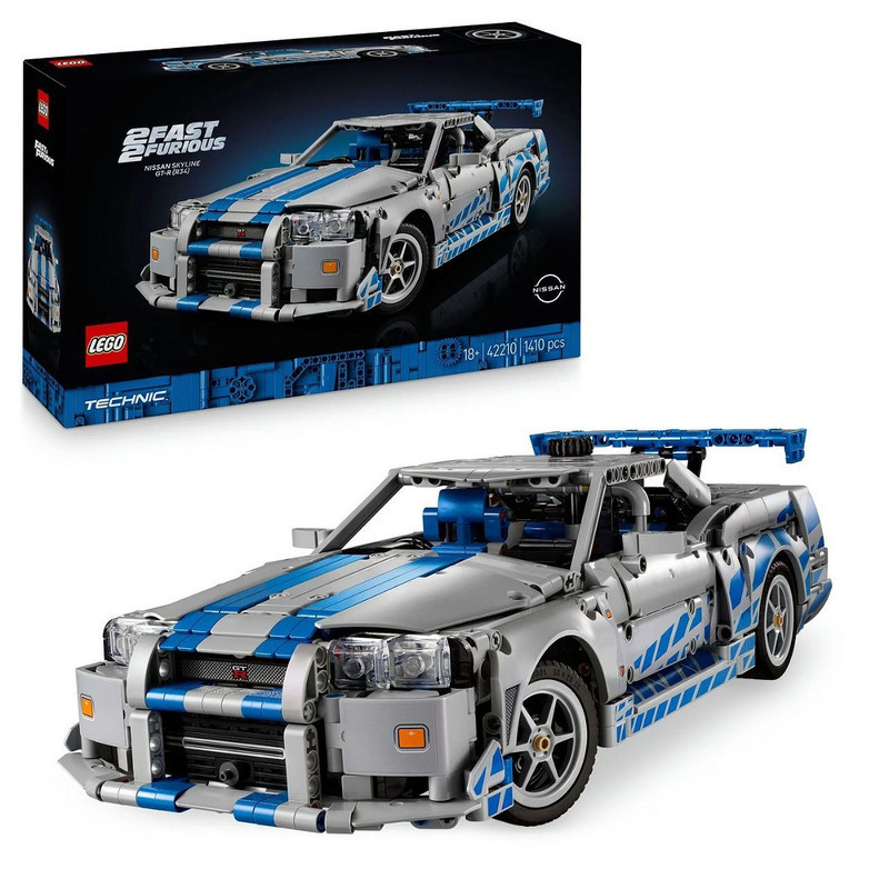 لگو سری تکنیک مدل 2 Fast 2 Furious Nissan Skyline GT-R (R34) Car کد 42210
