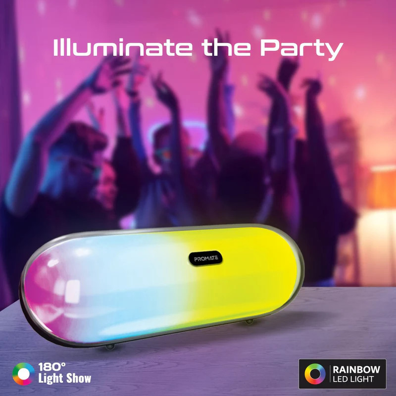 اسپیکر بلوتوثی قابل حمل پرومیت مدل LUMIBAR