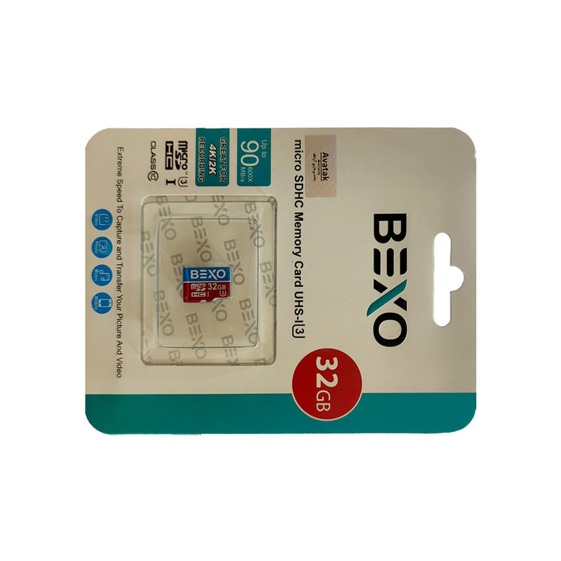 کارت حافظه microSDXC بکسو مدل 600X کلاس 10 استاندارد UHS-I U3 سرعت 90MBps ظرفیت 64 گیگابایت