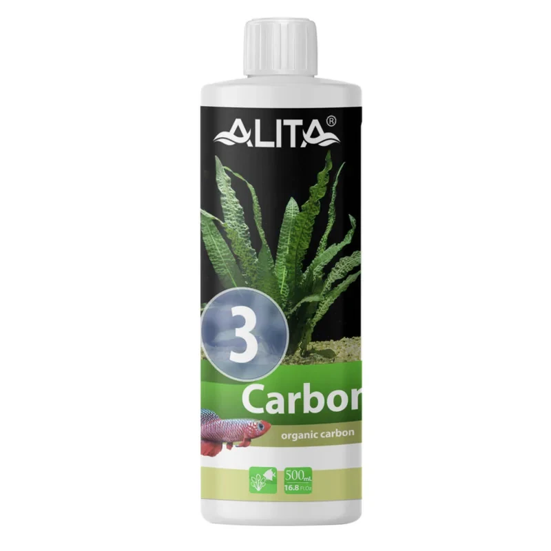 محلول کربن آکواریوم آلیتا مدل Carbon حجم 500 میلی‌لیتر