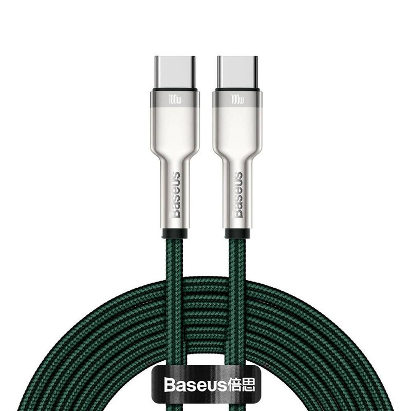 کابل تبدیل USB-C باسئوس مدل Metal Series 100W طول 2 متر
