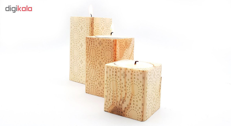 جاشمعی بنی دکو طرح پترن کد 001 مجموعه 3 عددی
