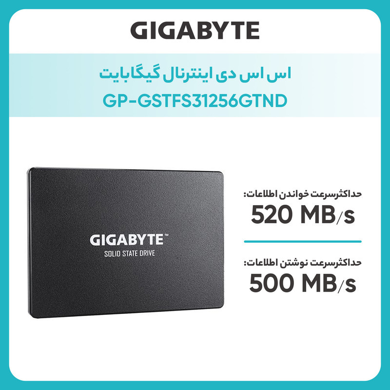 اس اس دی اینترنال گیگابایت مدل GP-GSTFS31256GTND ظرفیت 256 گیگابایت