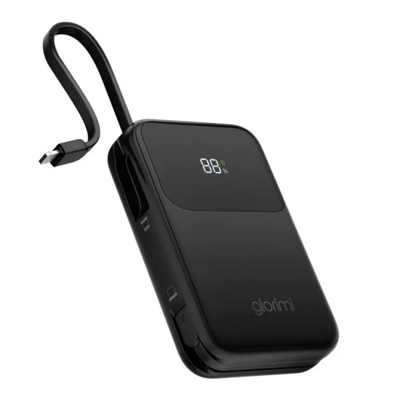 پاوربانک 45 وات گلوریمی مدل ACTIVECORE ظرفیت 20000 میلی‌آمپرساعت به همراه دو کابل USB-C و لایتنینگ