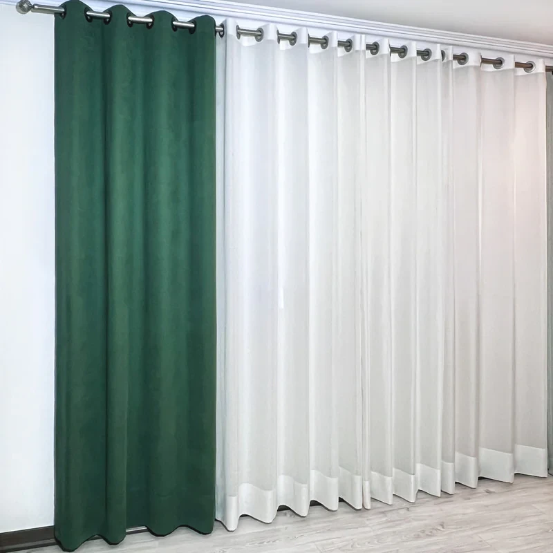 پرده مدل پانچ مخمل مات مدرن سایز 280x145 سانتی‌متر