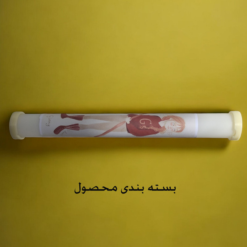 اسباب بازی زینتی مدل چوب دستی هری پاتر طرح جینی ویزلی به همراه کارت قطار