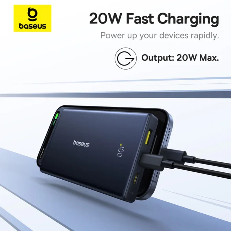 پاوربانک بیسوس مدل PicoGo 20W ظرفیت 10000 میلی آمپر ساعت