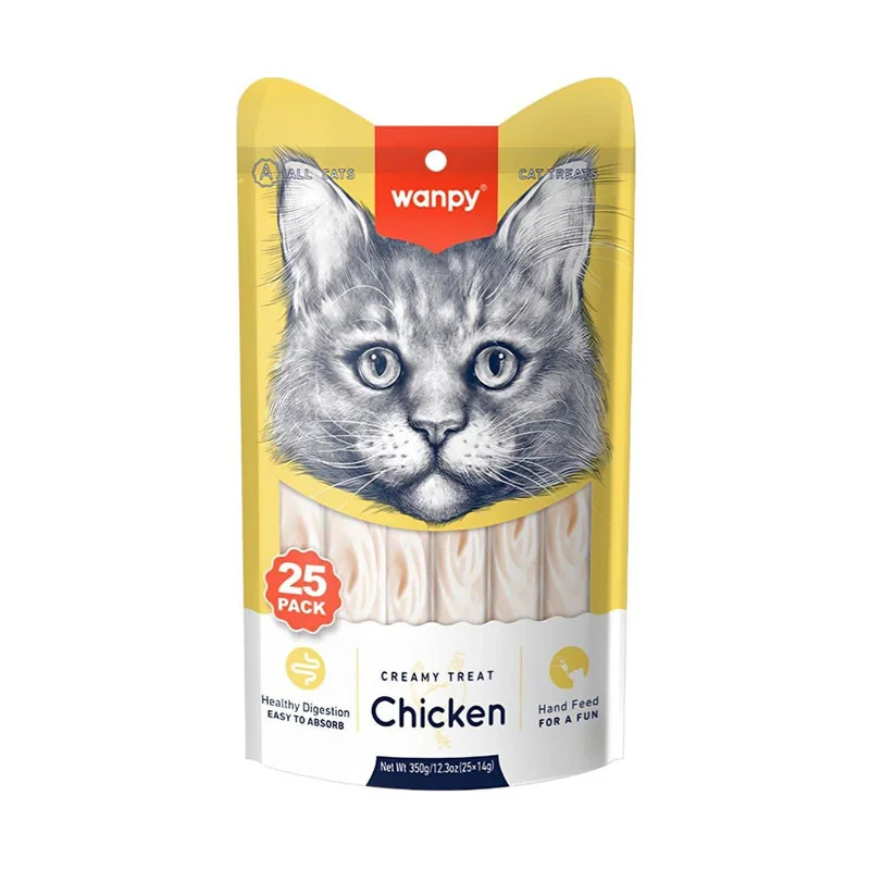 بستنی گربه ونپی مدل Creamy Treat با طعم مرغ وزن 350 گرم