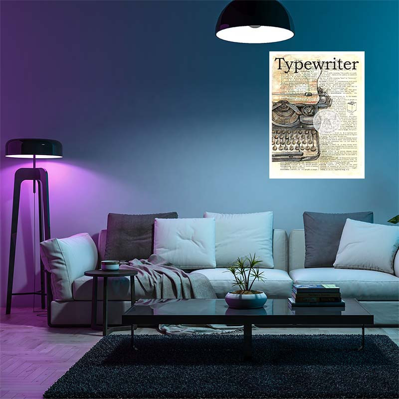 پوستر کارنيکا طرح روزنامه وینتج Vintage Newspaper کد 96084 مجموعه 8 عددی