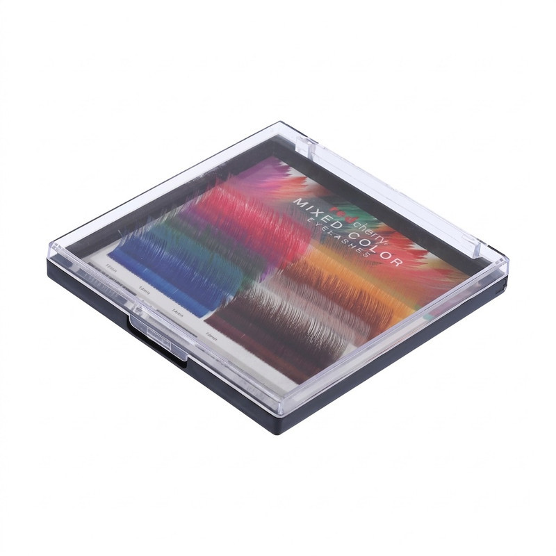 مژه مصنوعی رد چری مدل Rainbow CC 0.10