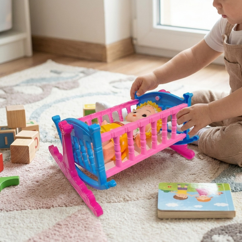 اسباب بازی مدل گهواره و عروسک کد 313