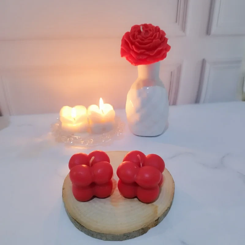 شمع مدل  روبیک بسته 2 عددی