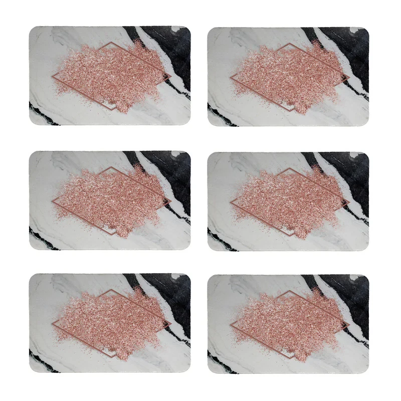 زیربشقابی طرح سنگ کد 8396 بسته 6 عددی