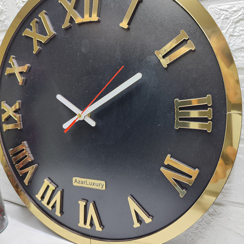 ساعت دیواری آذرلاکچری طرح کلاسیک کد Clas02